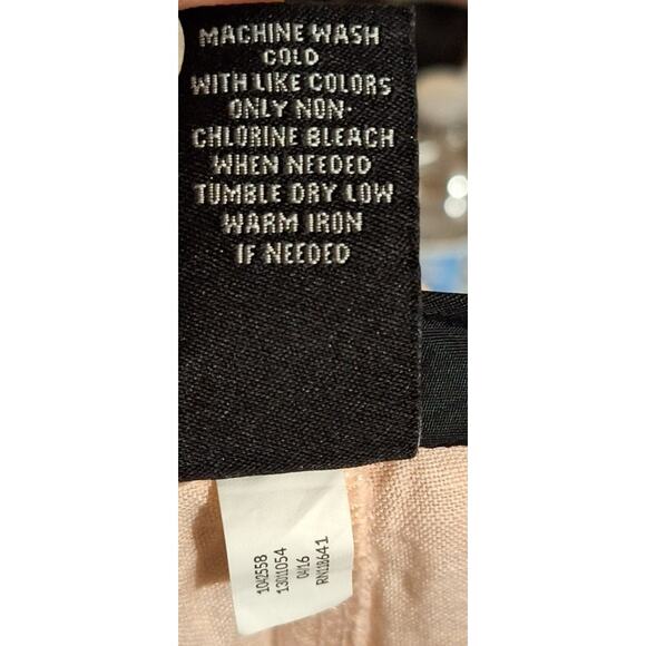 Lane Bryant Women 26/28 4x Light Pink Spring Capri Cropped Linen Pants - Picture 5 of 6